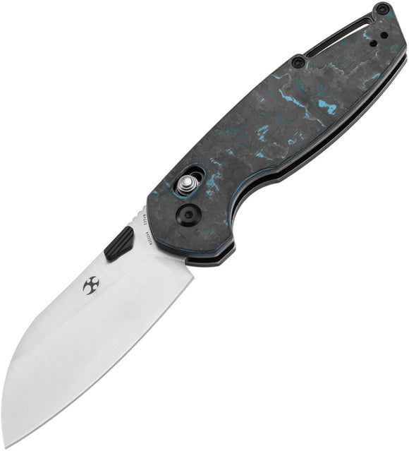 Kansept Knives Model 6 Crossbar Lock Arctic Storm Carbon Fiber Folding S35VN Pocket Knife 1022V4