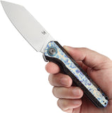 Kansept Knives Bulldozer Framelock Lightning Strike Titanium Folding CPM-20CV Knife 1028A5