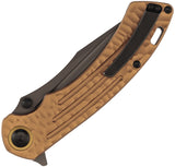 Kansept Knives Pretatout Linerlock Gold Aluminum Folding S35VN Pocket Knife K1032A7