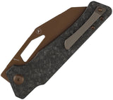 Kansept Knives Egress Linerlock Carbon Fiber Folding Rose Gold S35VN Pocket Knife K1033A3