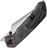 Kansept Knives Fenrir Linerlock Titanium & 80s Carbon Fiber Folding S35VN Knife 1034S1