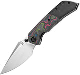 Kansept Knives Fenrir Linerlock Titanium & 80s Carbon Fiber Folding S35VN Knife 1034S1