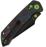 Kansept Knives Fenrir Crossbar Lock 80s Camo Carbon Fiber Folding S35VN Knife 1034V4