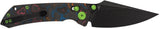 Kansept Knives Fenrir Crossbar Lock 80s Camo Carbon Fiber Folding S35VN Knife 1034V4