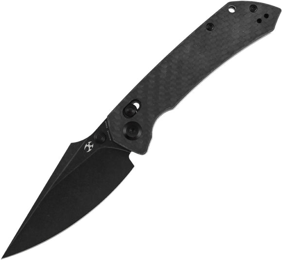Kansept Knives Fenrir Carbon Fiber Twill Linerlock CPM-S35Vn Folding Knife1034V5