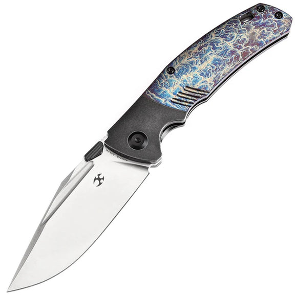 Kansept Knives Hinterland Framelock Lightning Strike Titanium Folding S35VN Knife 1057A5