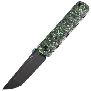 Kansept Knives BTF Linerlock Grass Green Carbon Fiber Folding CPM-S35VN Pocket Knife 1064A2