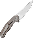 Kansept Knives Havorn Framelock Bronze Titanium & Carbon Fiber Folding S35VN Knife 1069A4