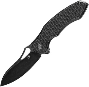 Kansept Knives Echis Framelock Black Frag Titanium Folding S35VN Pocket Knife 1071A5