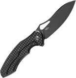 Kansept Knives Echis Framelock Black Frag Titanium Folding S35VN Pocket Knife 1071A5