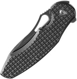 Kansept Knives Echis Framelock Black Frag Titanium Folding S35VN Pocket Knife 1071A5