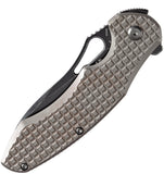 Kansept Knives Echis Framelock Bronze Frag Titanium Folding S35VN Pocket Knife 1071A6