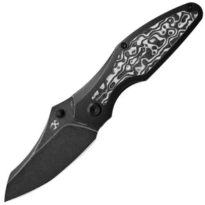 Kansept Knives Baba Yaga Framelock Titanium & Carbon Fiber Folding 20CV Pocket Knife 1074A3