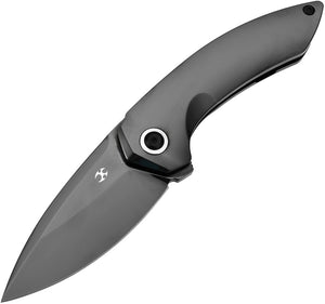 Kansept Knives ODD 21 Framelock Mirror DLC Titanium Folding 20CV Pocket Knife 1077A7