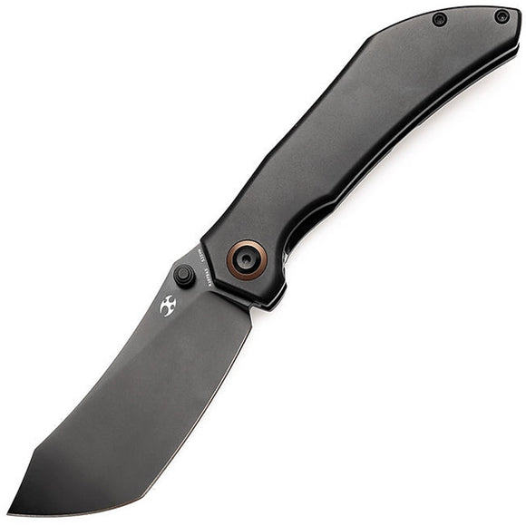 Kansept Knives Tipper Framelock Black Titanium Folding S35VN Pocket Knife 1079A5