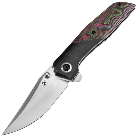 Kansept Knives Deadite Framelock Titanium & 80s Carbon Fiber Folding S35VN Knife 1081A3