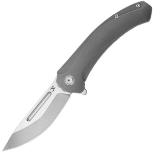 Kansept Knives Hira Framelock Gray Titanium Folding S35VN Pocket Knife 1090A3