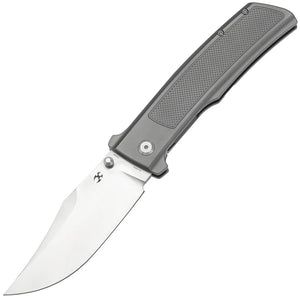 Kansept Knives Bison Framelock Gray Frag Titanium Folding S35VN Pocket Knife 1108A1