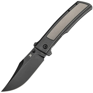 Kansept Knives Bison Framelock Black Titanium Folding S35VN Pocket Knife 1108B1
