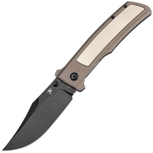Kansept Knives Bison Framelock Bronze Titanium Folding S35VN Pocket Knife 1108B3