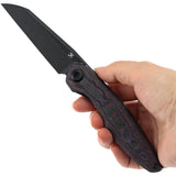 Kansept Knives Halide Linerlock Purple Haze Carbon Fiber Folding S35VN Pocket Knife 1136A3