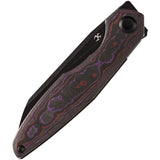 Kansept Knives Halide Linerlock Purple Haze Carbon Fiber Folding S35VN Pocket Knife 1136A3