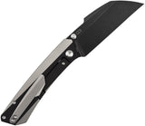 Kansept Knives Contra Framelock Black & Gray Titanium Folding CPM-S90V Pocket Knife 1139A2