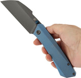 Kansept Knives Contra Framelock Blue Titanium Folding CPM-S90V Pocket Knife 1139A3