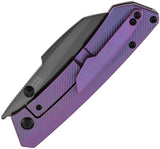 Kansept Knives Contra Framelock Purple Titanium Folding CPM-S90V Pocket Knife 1139A5