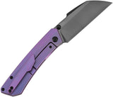 Kansept Knives Contra Framelock Purple Titanium Folding CPM-S90V Pocket Knife 1139A5