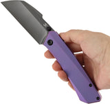 Kansept Knives Contra Framelock Purple Titanium Folding CPM-S90V Pocket Knife 1139A5