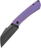 Kansept Knives Contra Framelock Purple Titanium Folding CPM-S90V Pocket Knife 1139A5