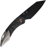 Kansept Knives K9 Linerlock Carbon Fiber & Gray Titanium Folding S35VN Knife K1151A1