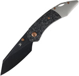 Kansept Knives K9 Linerlock Carbon Fiber & Gray Titanium Folding S35VN Knife K1151A1