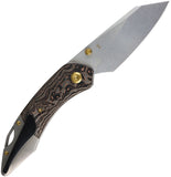 Kansept Knives K9 Linerlock Copper Foil Carbon Fiber & Gray Titanium Folding S35VN Knife K1151A2