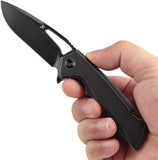 Kansept Knives Mini Kryo Framelock Blackwash Titanium Folding S35VN Pocket Knife 2001S1