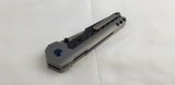 Kansept Knives EDC Tac Button Lock Titanium/CF Folding CPM-S35VN Knife 2009A2