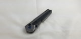 Kansept Knives EDC Tac Button Lock Titanium/CF Folding Damascus Knife 2009A3