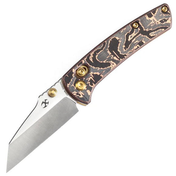 Kansept Knives Little Main Street Crossbar Lock Copper Carbon Fiber Folding S35VN Knife 2015V2