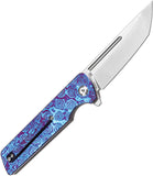 Kansept Knives Anomaly Linerlock Timascus Folding S35VN Tanto Pocket Knife 2038T7