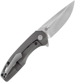 Kansept Knives Cassowary Framelock Gray Titanium Folding S35VN Knife 2065A2