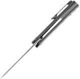 Kansept Knives Cassowary Framelock Gray Titanium Folding S35VN Knife 2065A2