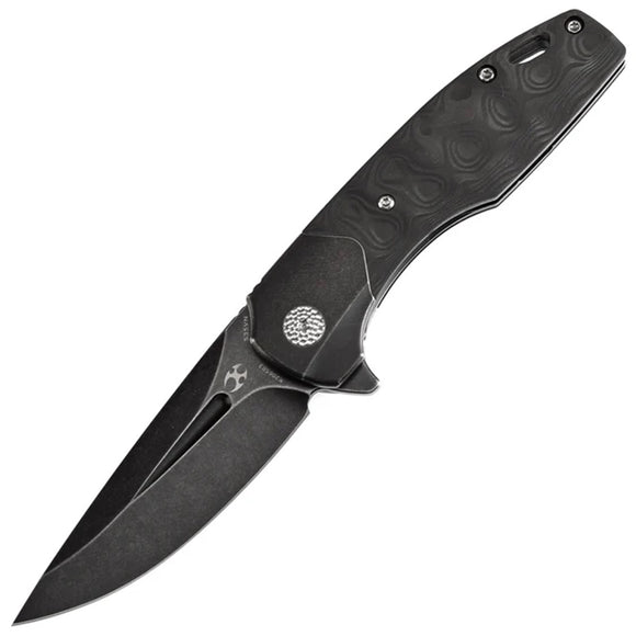 Kansept Knives Cassowary Framelock Rose Carbon Fiber & Titanium Folding S35VN Knife 2065B3