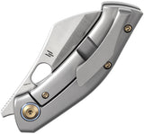 Kansept Knives Osprey Framelock Gray Titanium Folding S35VN Pocket Knife 2087A1