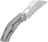 Kansept Knives Osprey Framelock Gray Titanium Folding S35VN Pocket Knife 2087A1