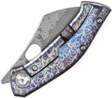 Kansept Knives Osprey Framelock Lightning Strike Titanium Folding S35VN Pocket Knife 2087A2