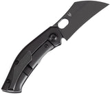 Kansept Knives Osprey Framelock Black Titanium Folding S35VN Pocket Knife 2087A3