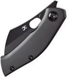 Kansept Knives Osprey Framelock Black Titanium Folding S35VN Pocket Knife 2087A3