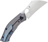 Kansept Knives Osprey Framelock Blue Titanium Folding S35VN Pocket Knife 2087A4