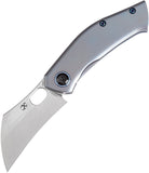 Kansept Knives Osprey Framelock Blue Titanium Folding S35VN Pocket Knife 2087A4